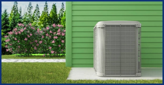 AC unit in summer